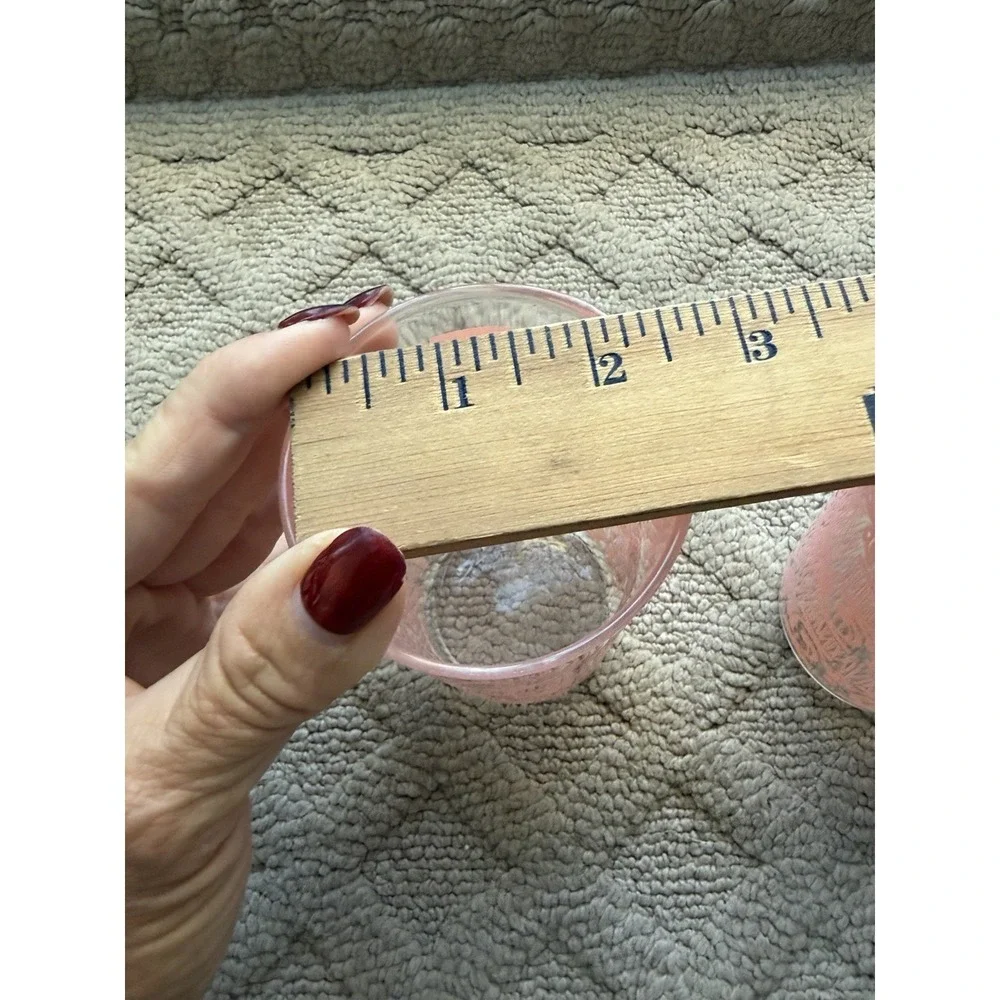Midcentury Anchor Hocking Chantilly Pink Glasses Tumblers Set 3